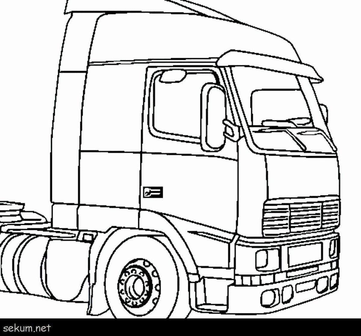 Раскраска Mercedes Actros 1845