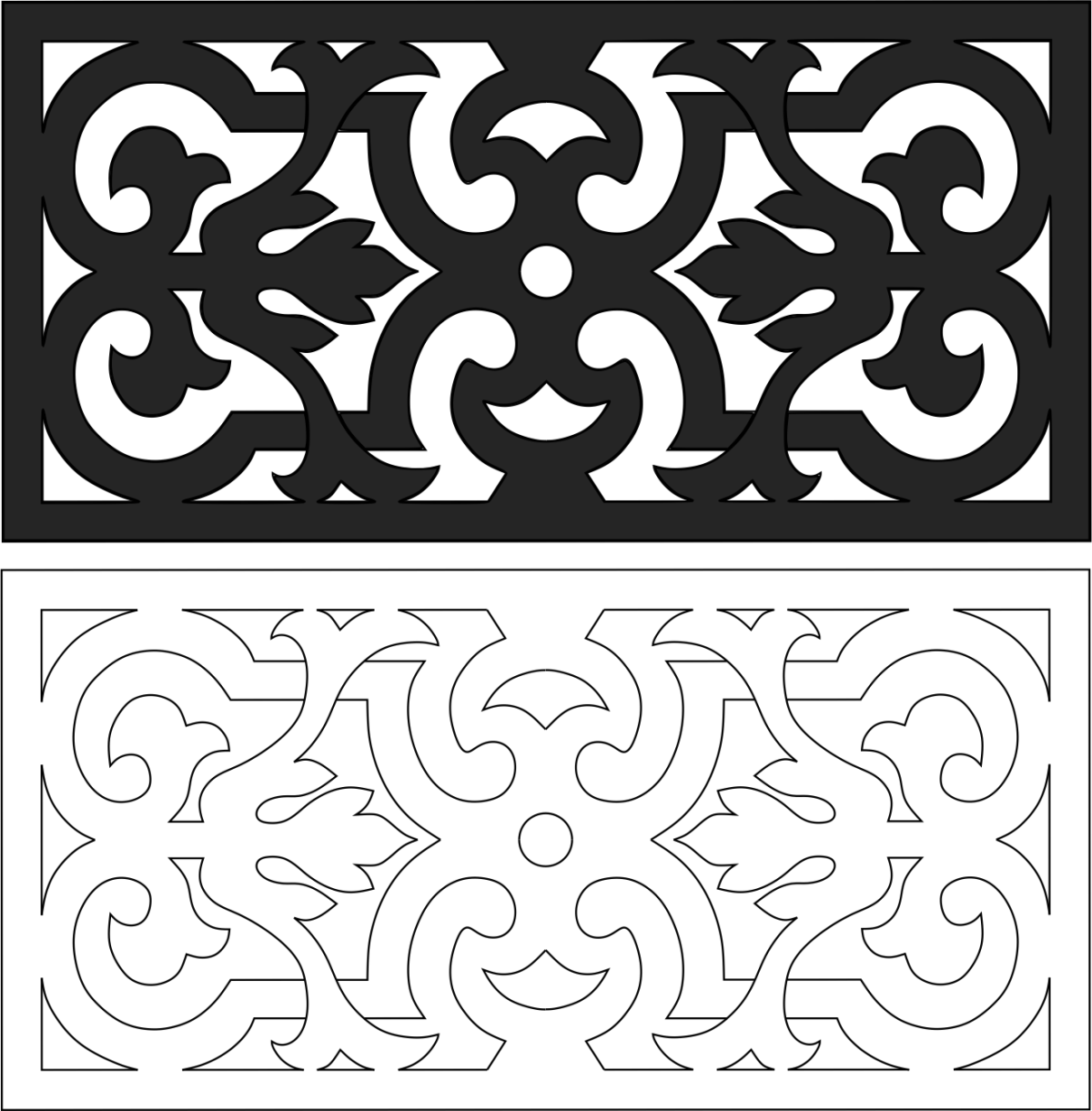 Трафарет "цветы"