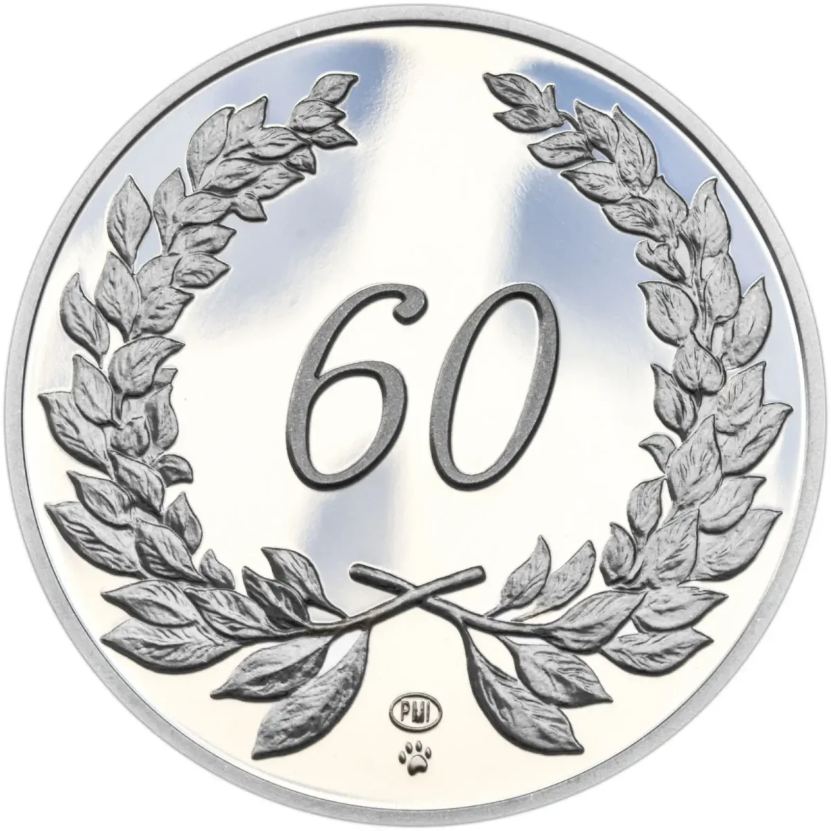 Медаль 60 лет круглая