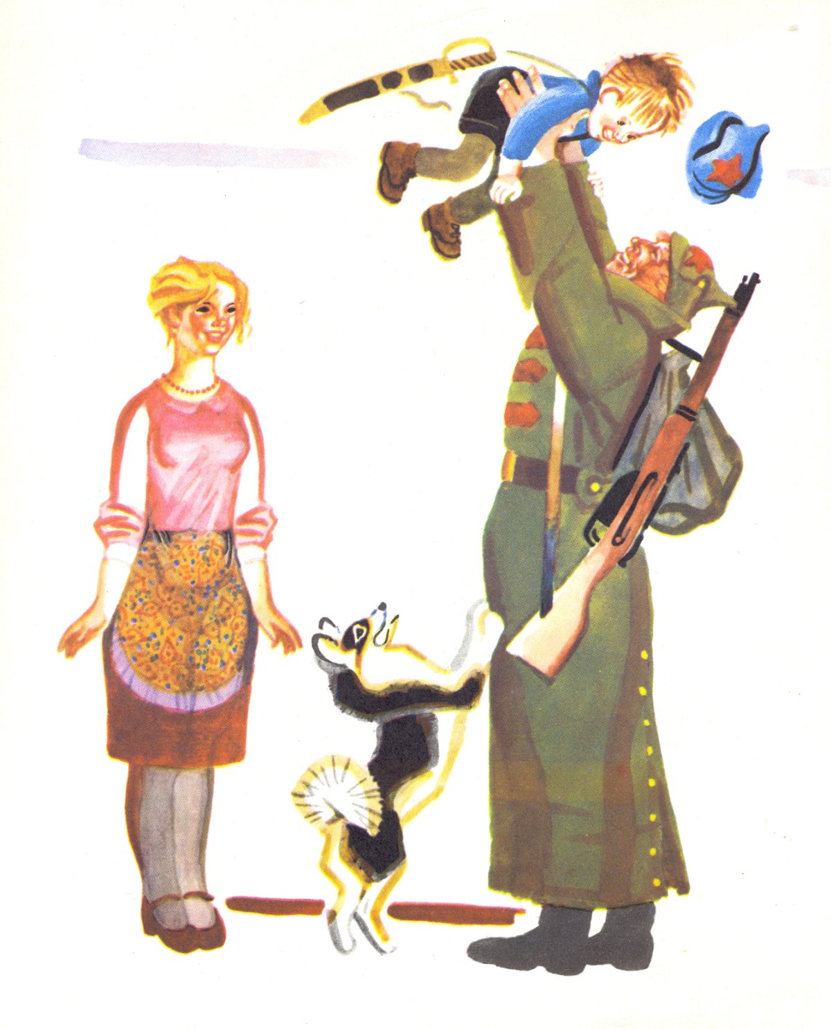 Иллюстрации к рассказу Гайдара поход