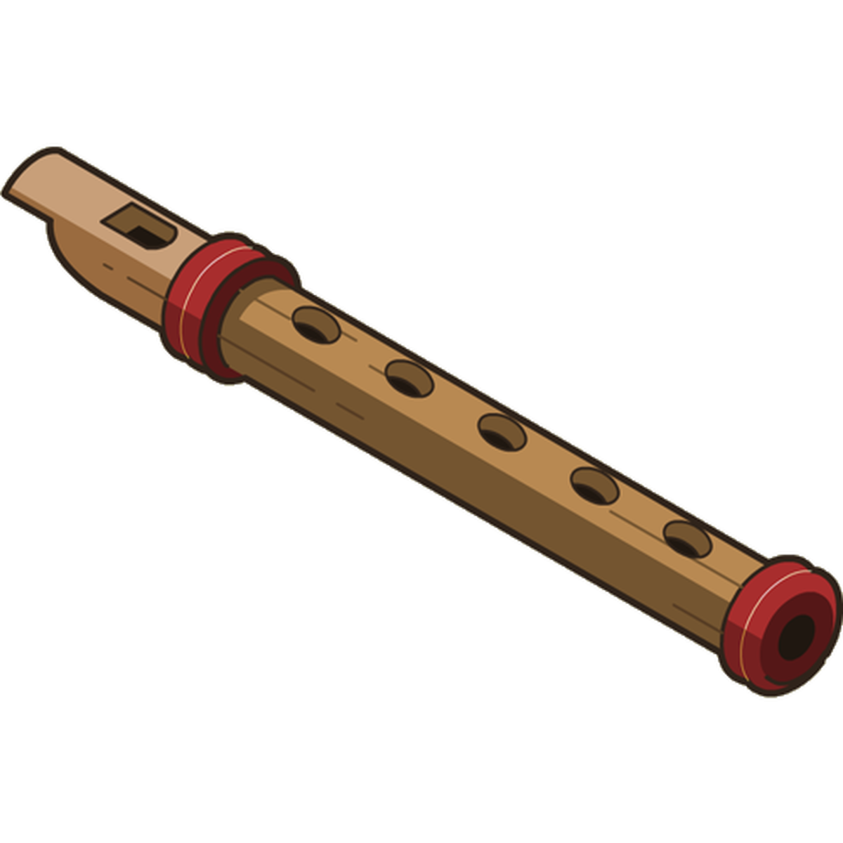 Флейта картинка для детей на прозрачном фоне