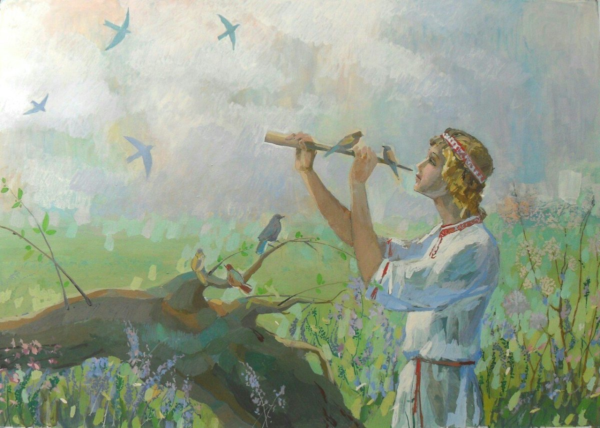 Кришна играющий на флейте