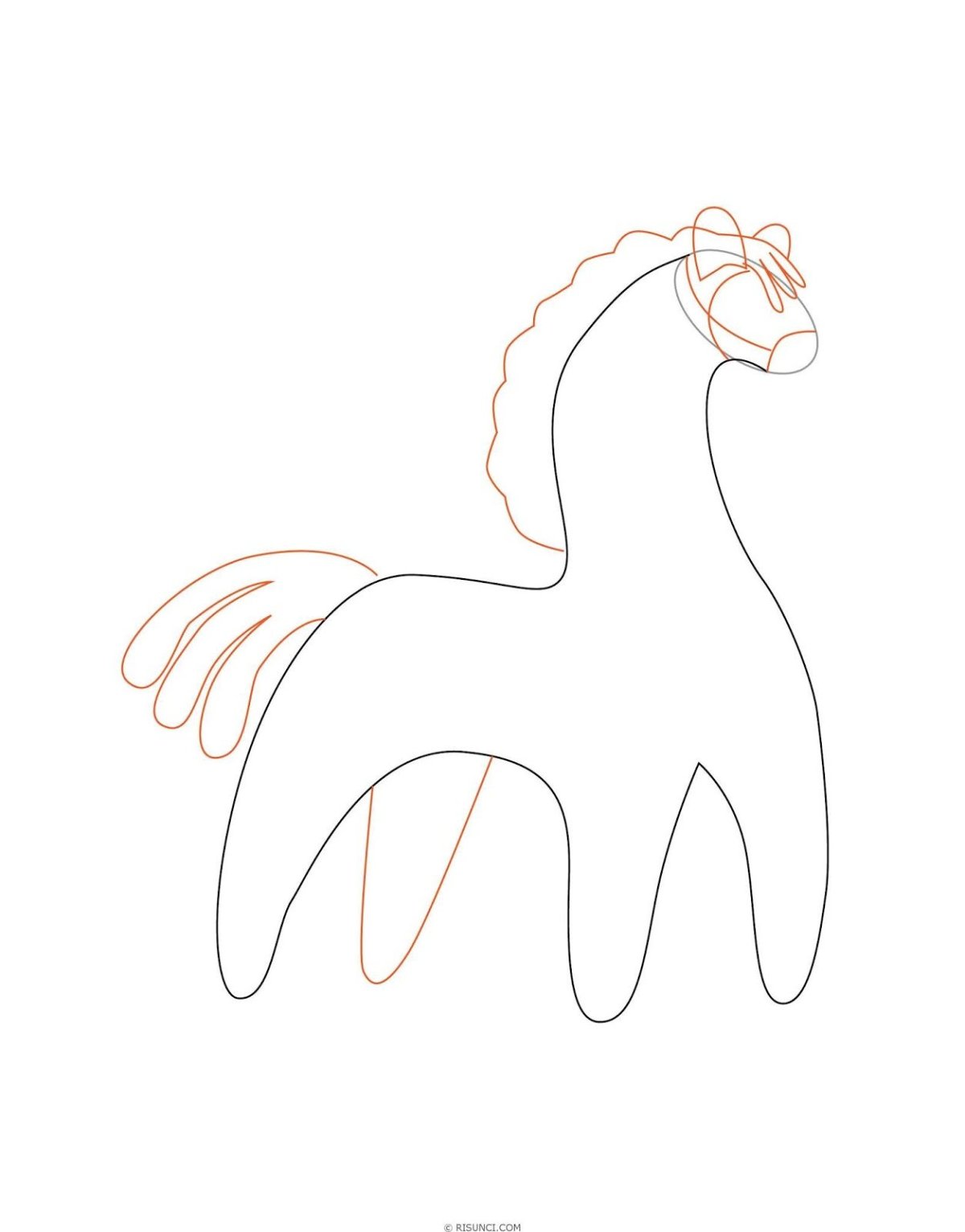 Дымковская роспись роспись лошадка