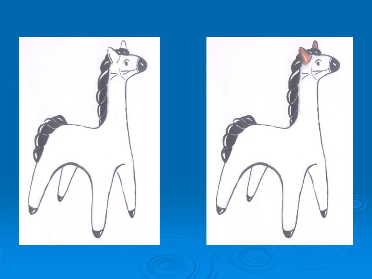 Филимоновская игрушка раскраска для дошкольников