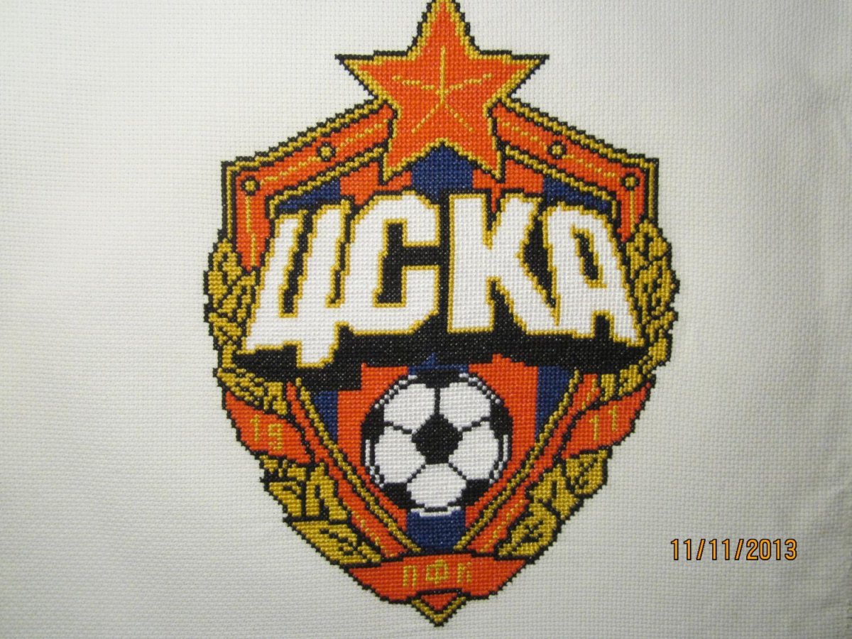 Схема вышивки ЦСКА