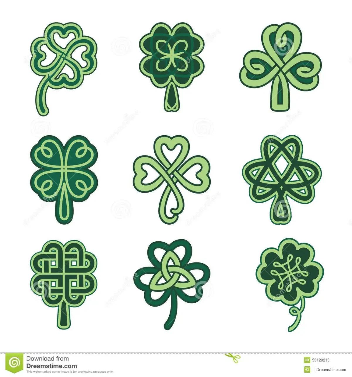 Кельтский Клевер четырехлистный