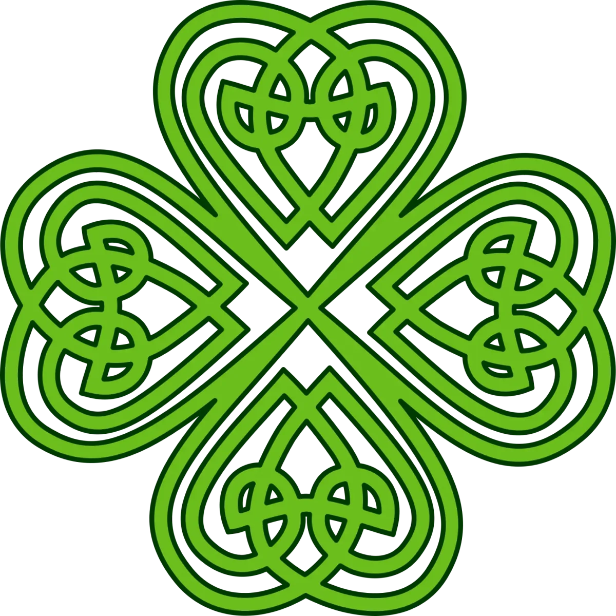 Четырёхлистный Клевер символ Ирландии