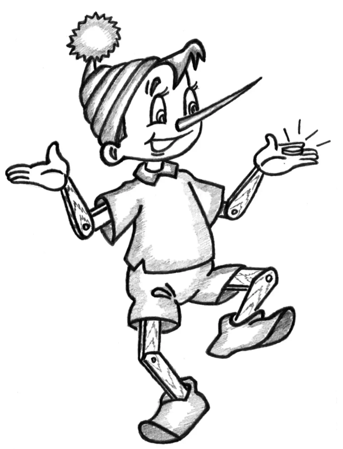 Лицо Буратино