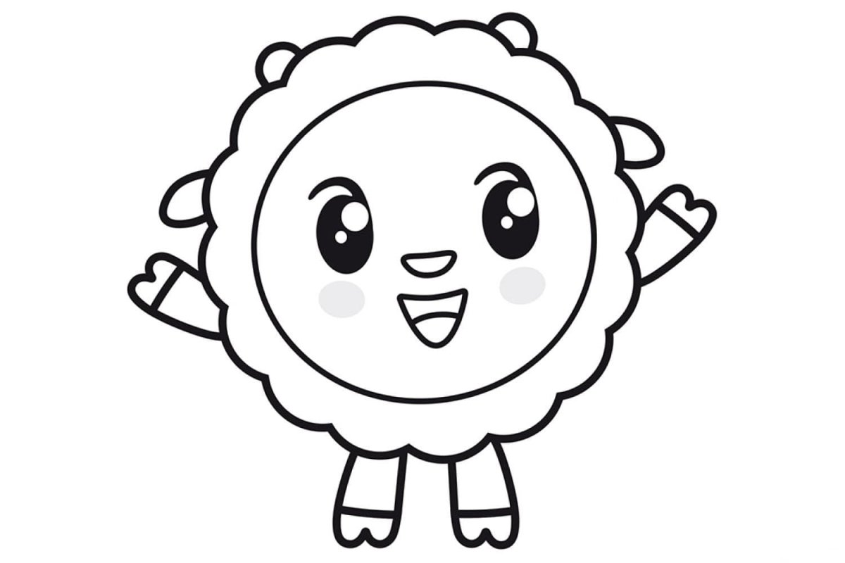 Раскраски для детей 3 лет Малышарики