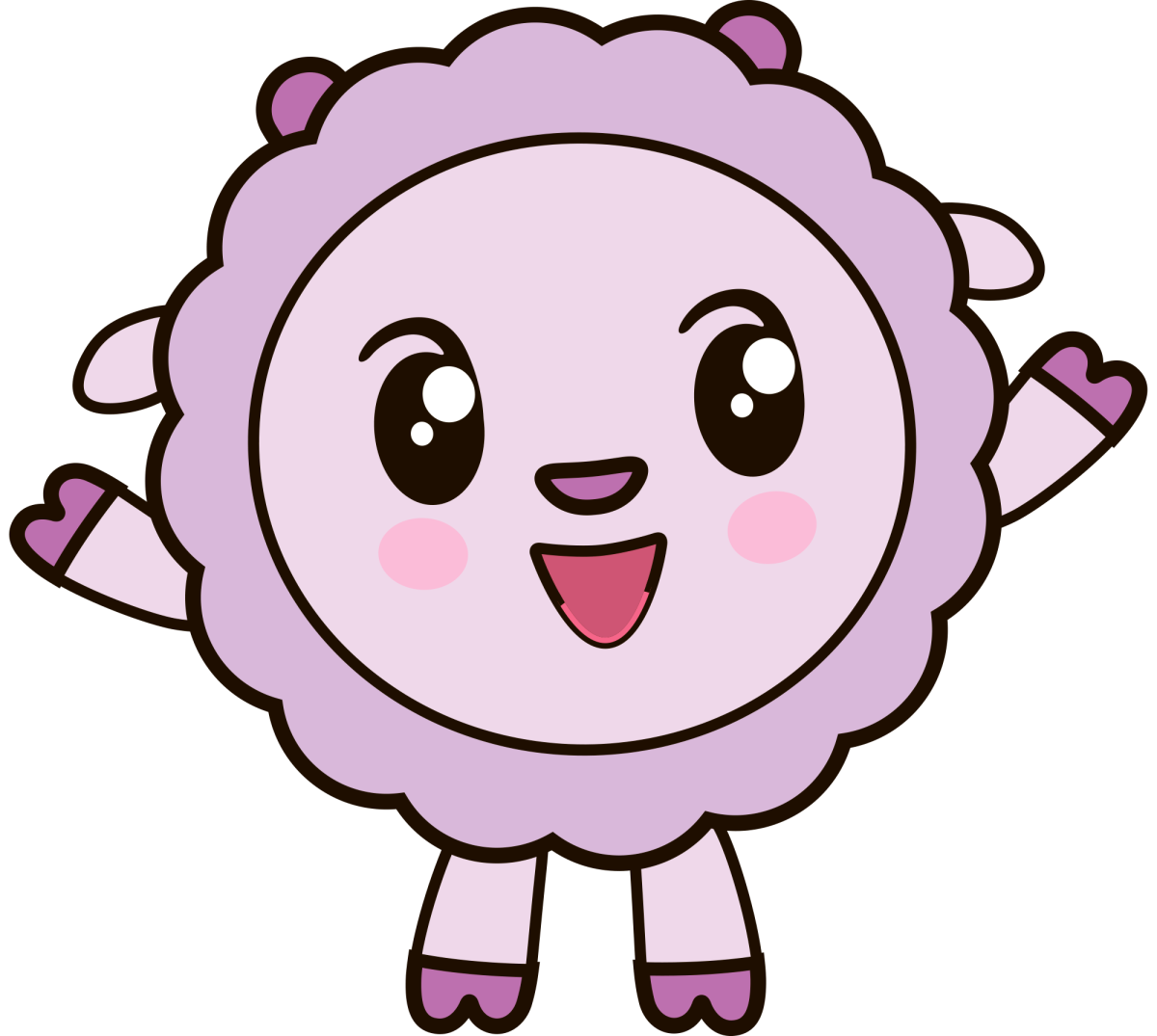 Крошик раскраска Малышарики