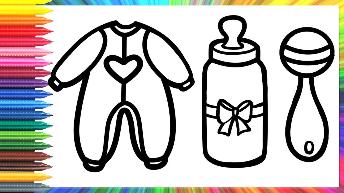 Синий трактор разукрашка для малышей