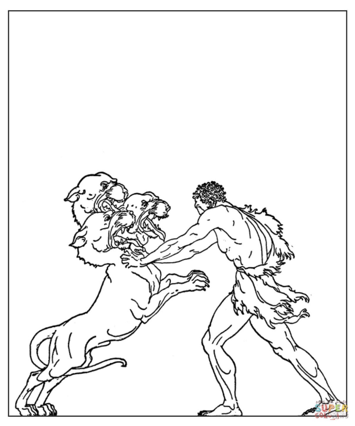 Раскраска Лев