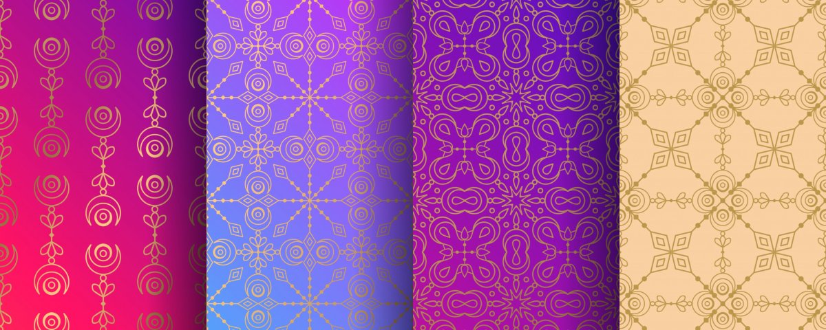 Фон с тувинским орнаментом