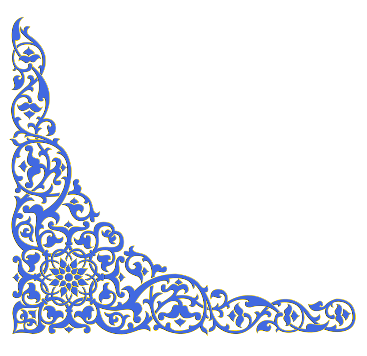 Казахский орнамент угловой
