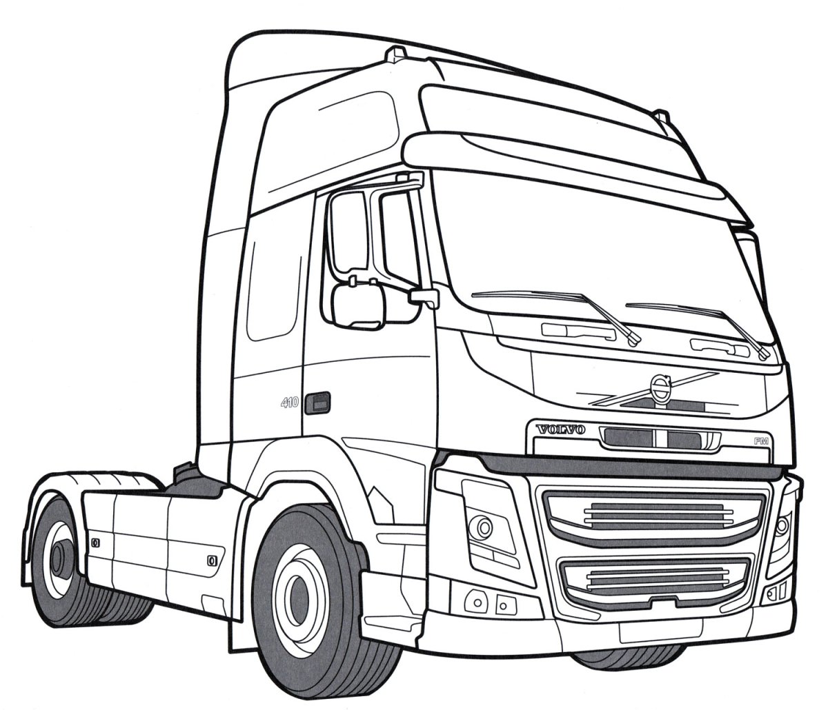 КАМАЗ 54901 раскраска