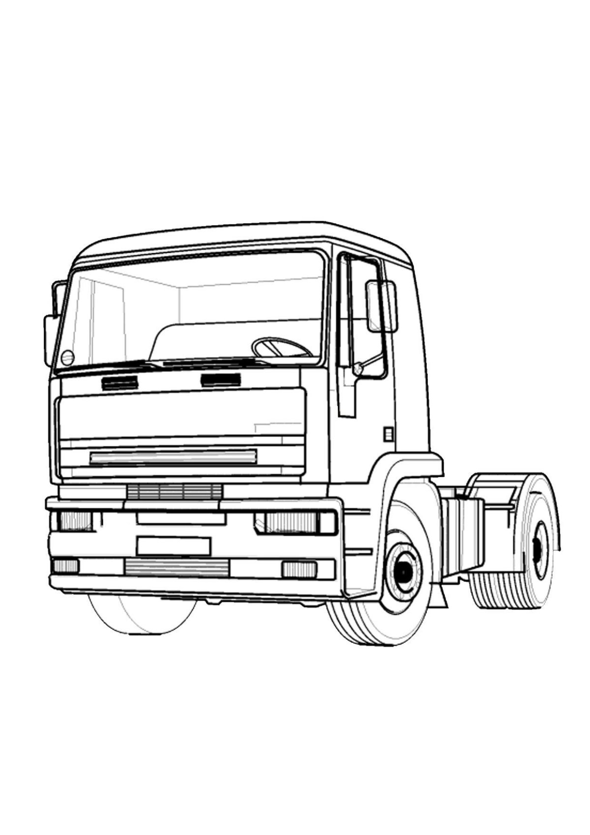 Mercedes Actros 783410 Blueprint