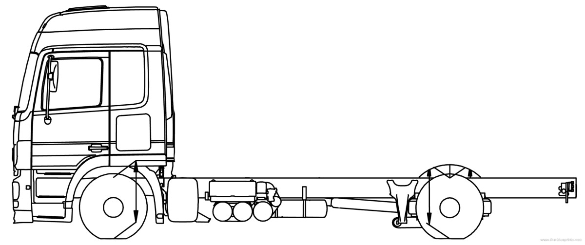 КАМАЗ спереди вектор
