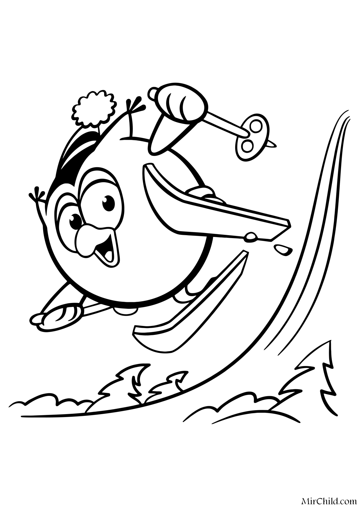 Раскраска Смешарики Совунья