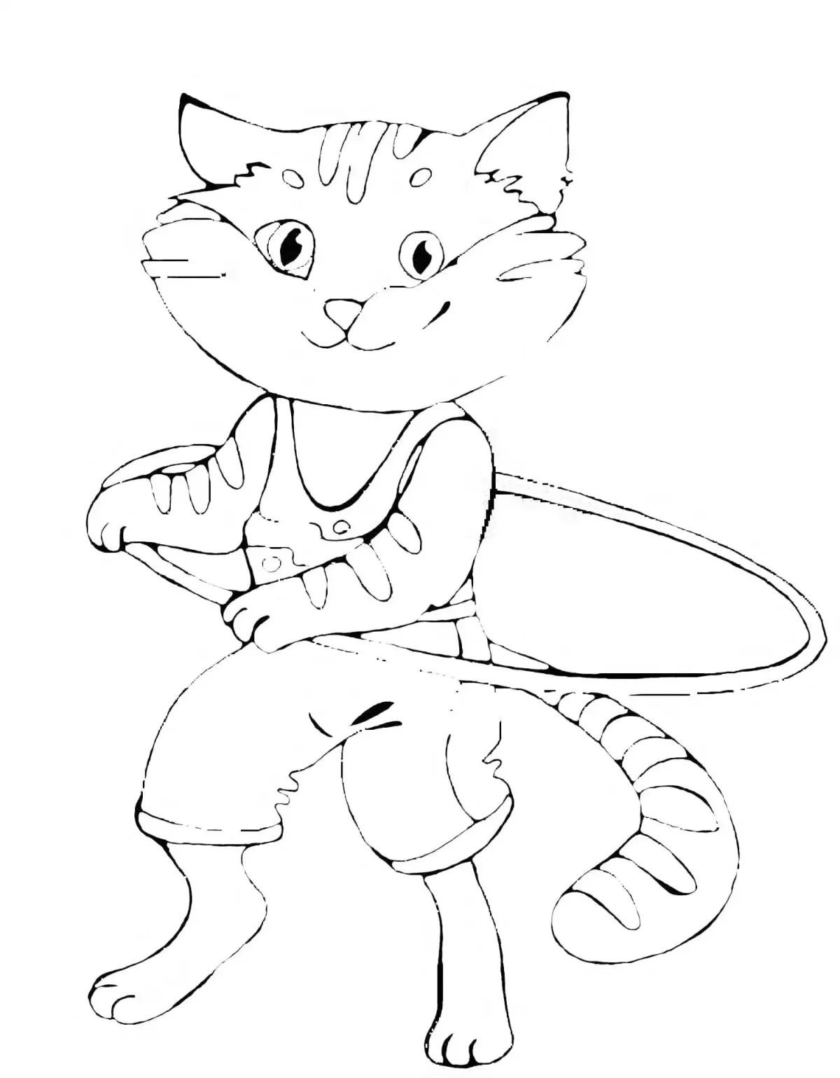 Раскраска котенок том