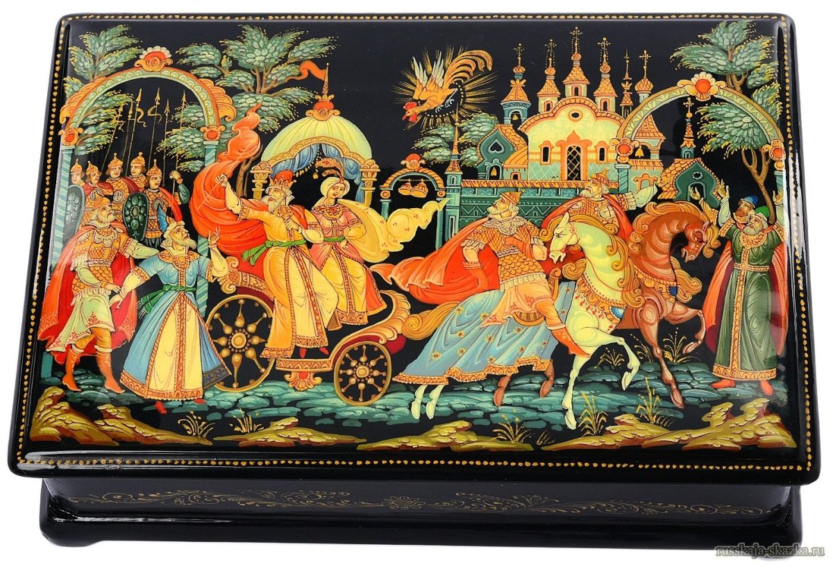 Палех золотой петушок