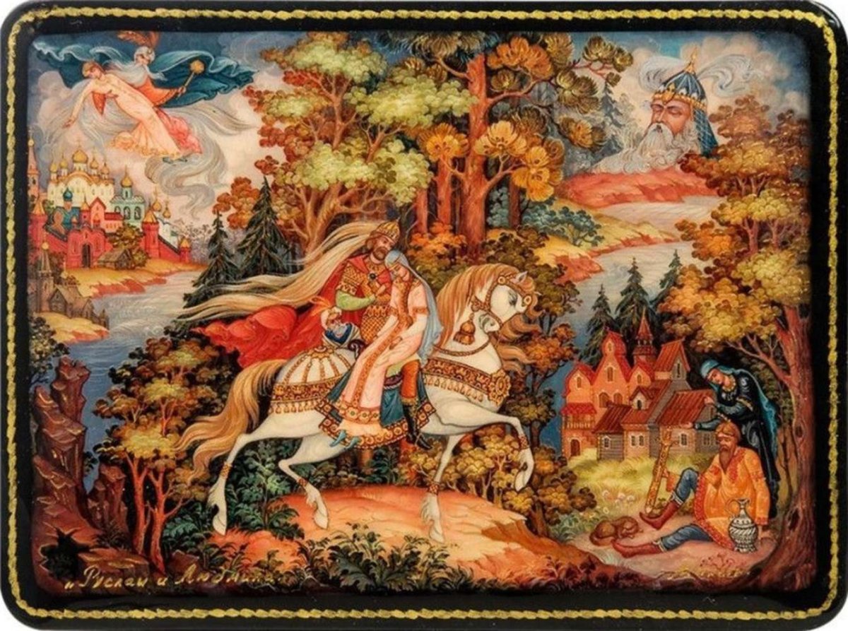 Лаковая шкатулка Холуй