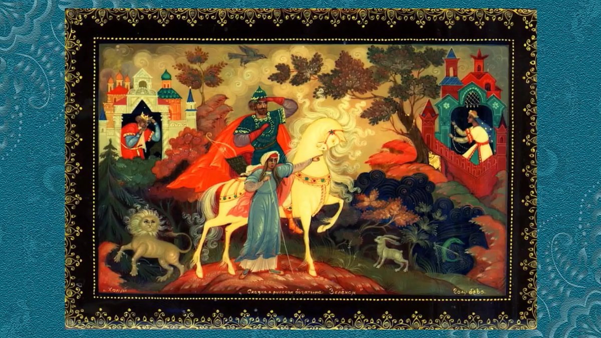 Александр Невский Палехская роспись