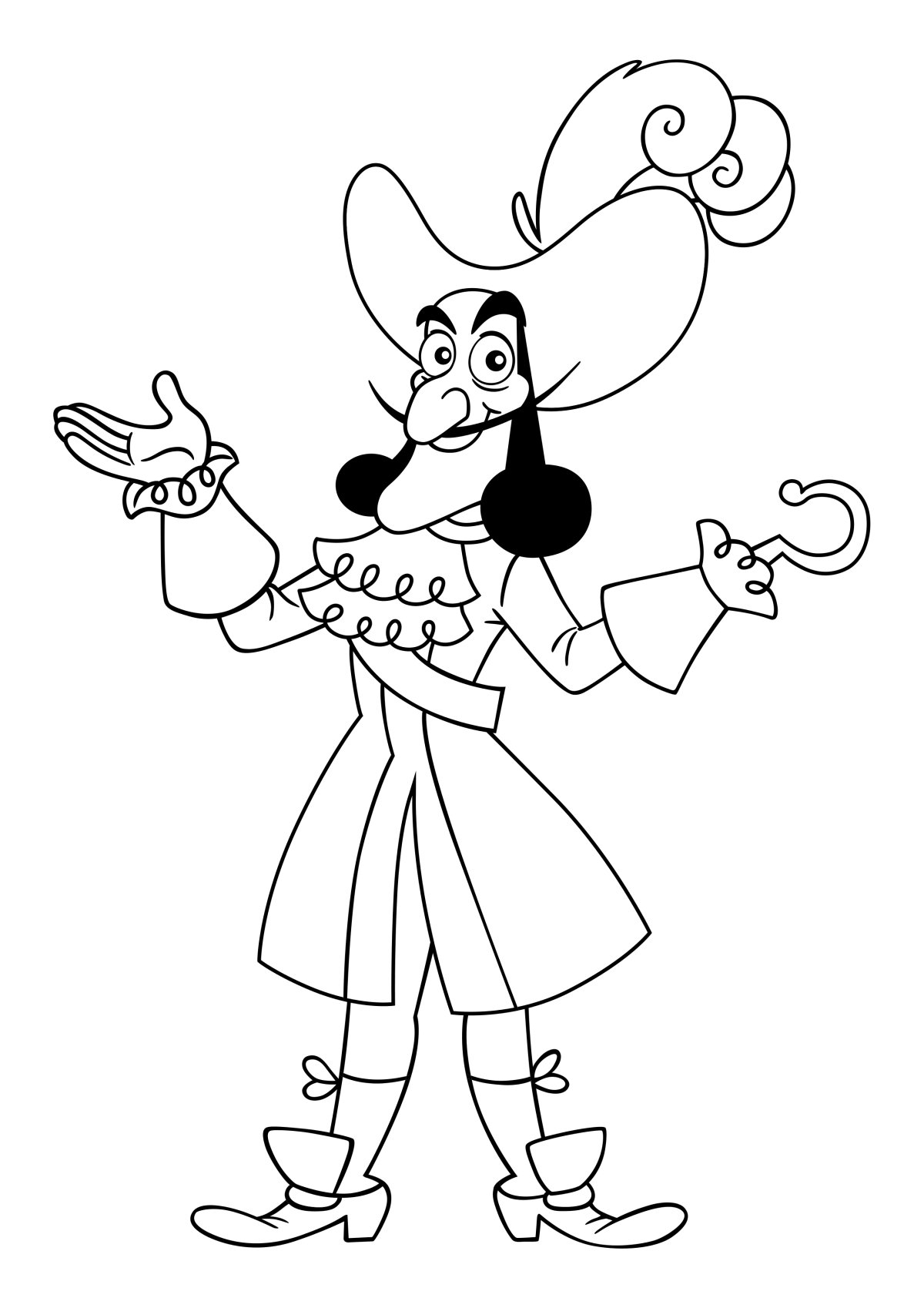 Питер Пэн и Капитан крюк раскраска