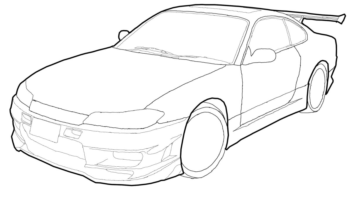 Nissan Silvia s15 рисунок