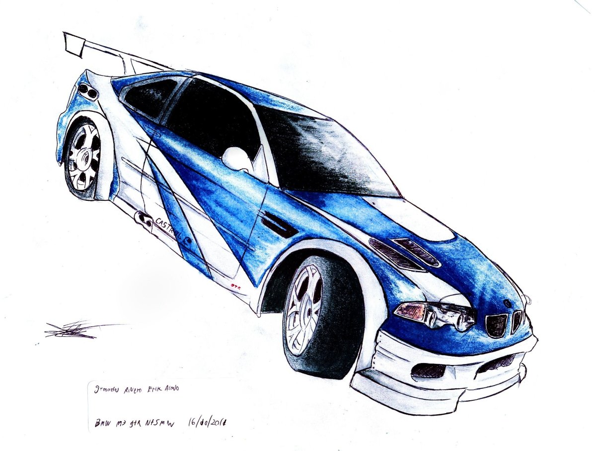 BMW m3 GTR контур