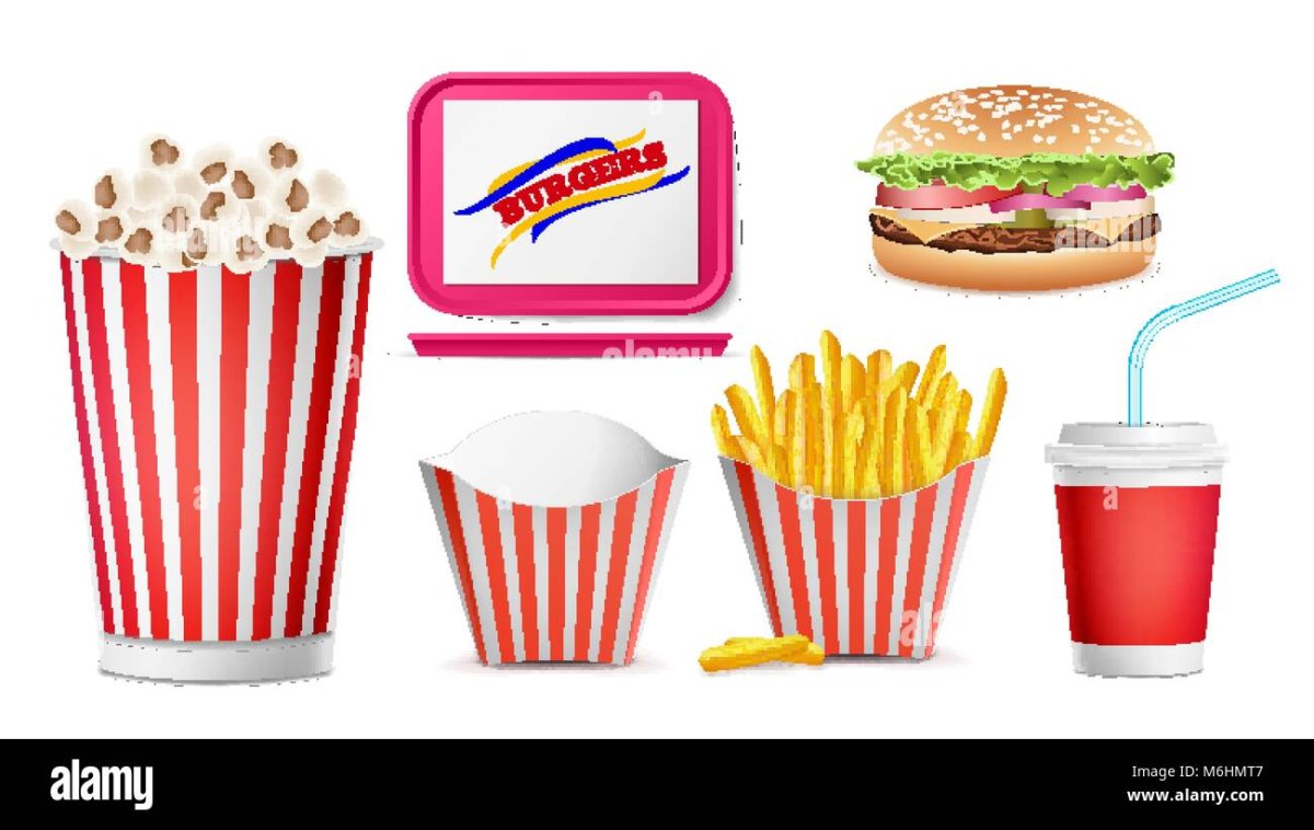 Фаст фуд для бумажных кукол