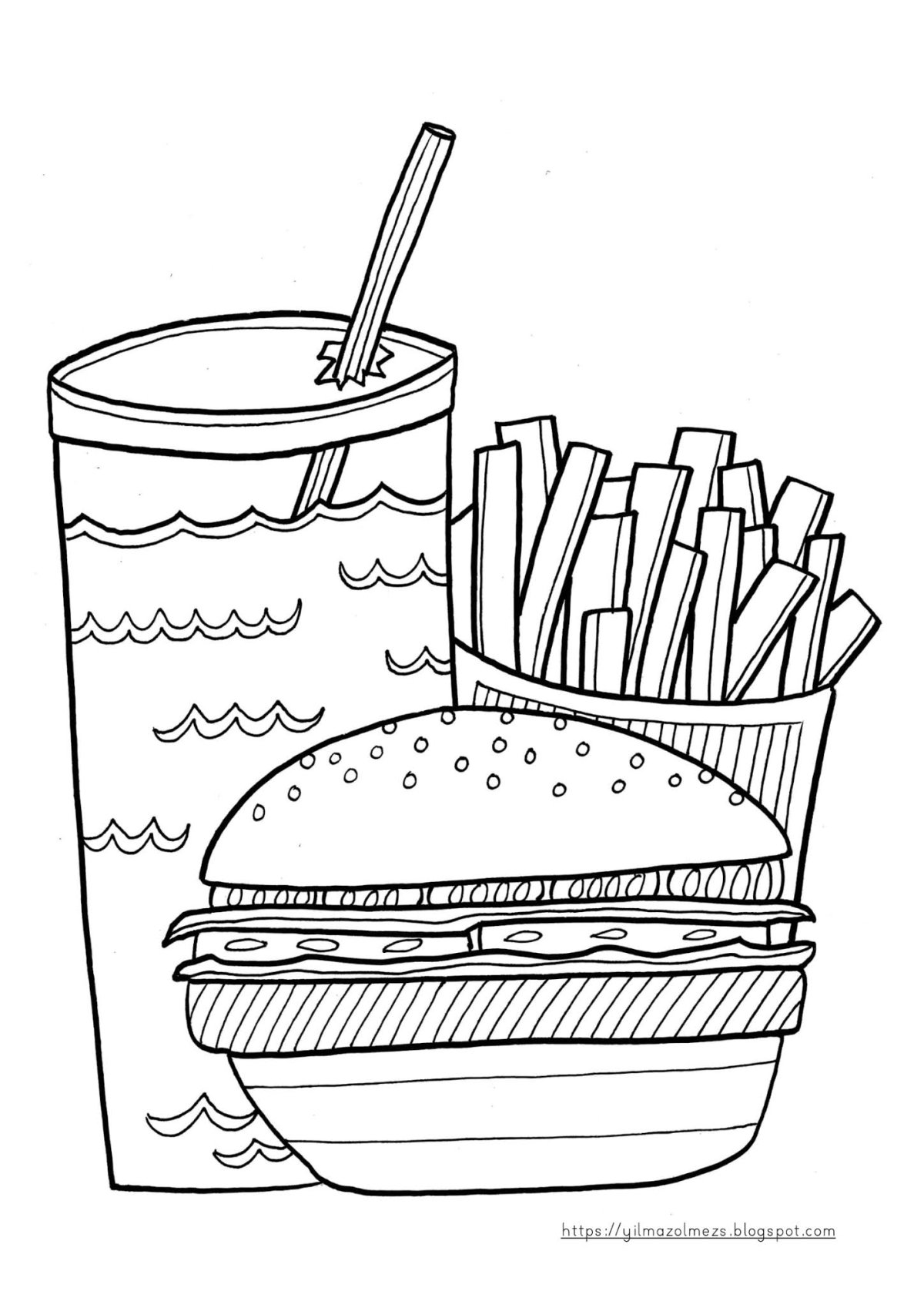 Раскраска макдональдс