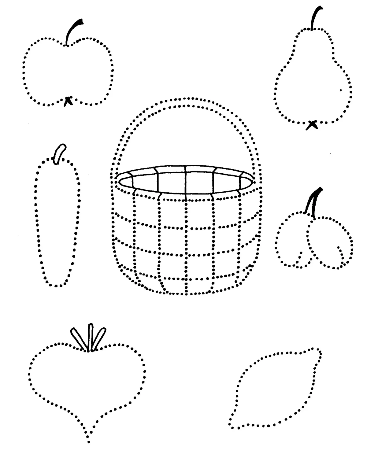 Графомоторные навыки фрукты