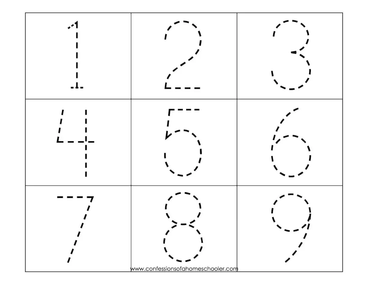 Цифры по точкам
