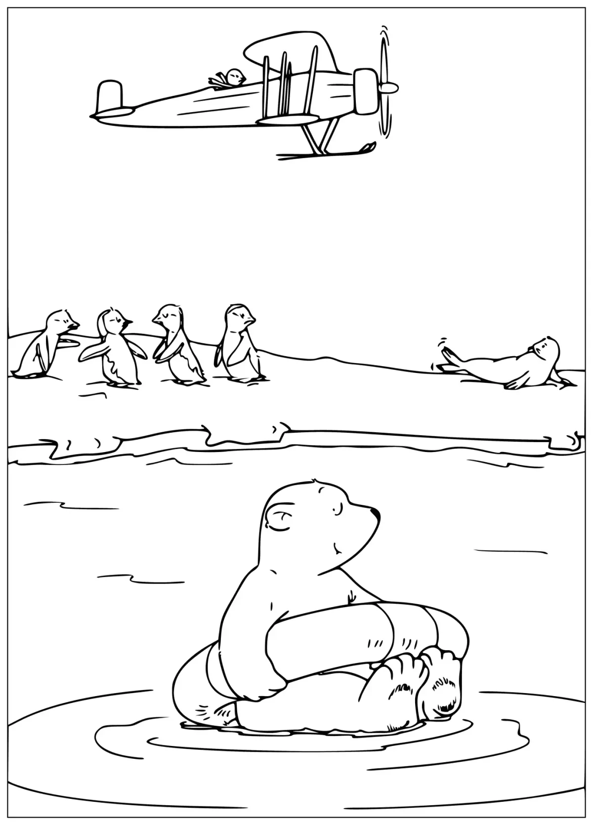 Раскраска спортивная семья