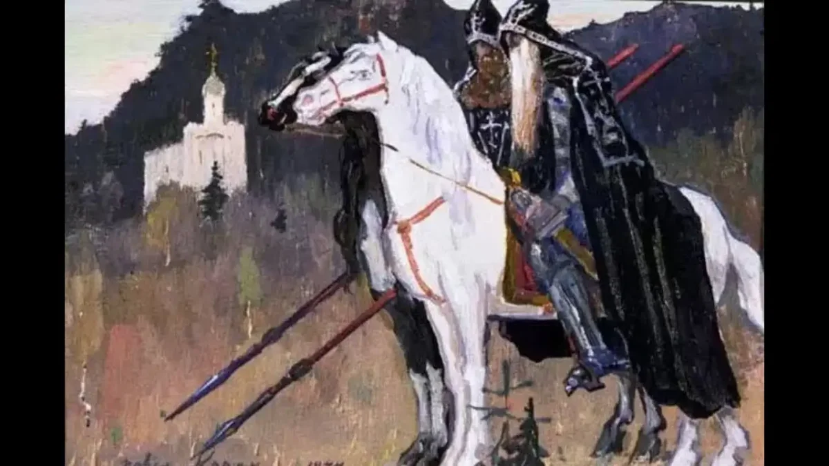 Павел Корин Пересвет и Ослябя