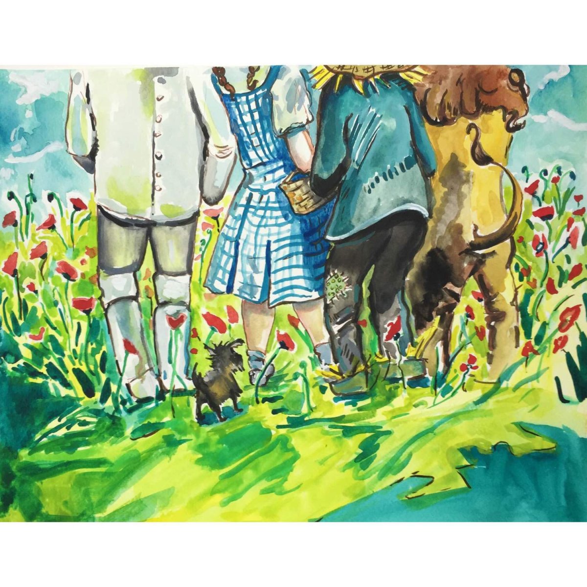 Волшебник изумрудного города на маковом поле