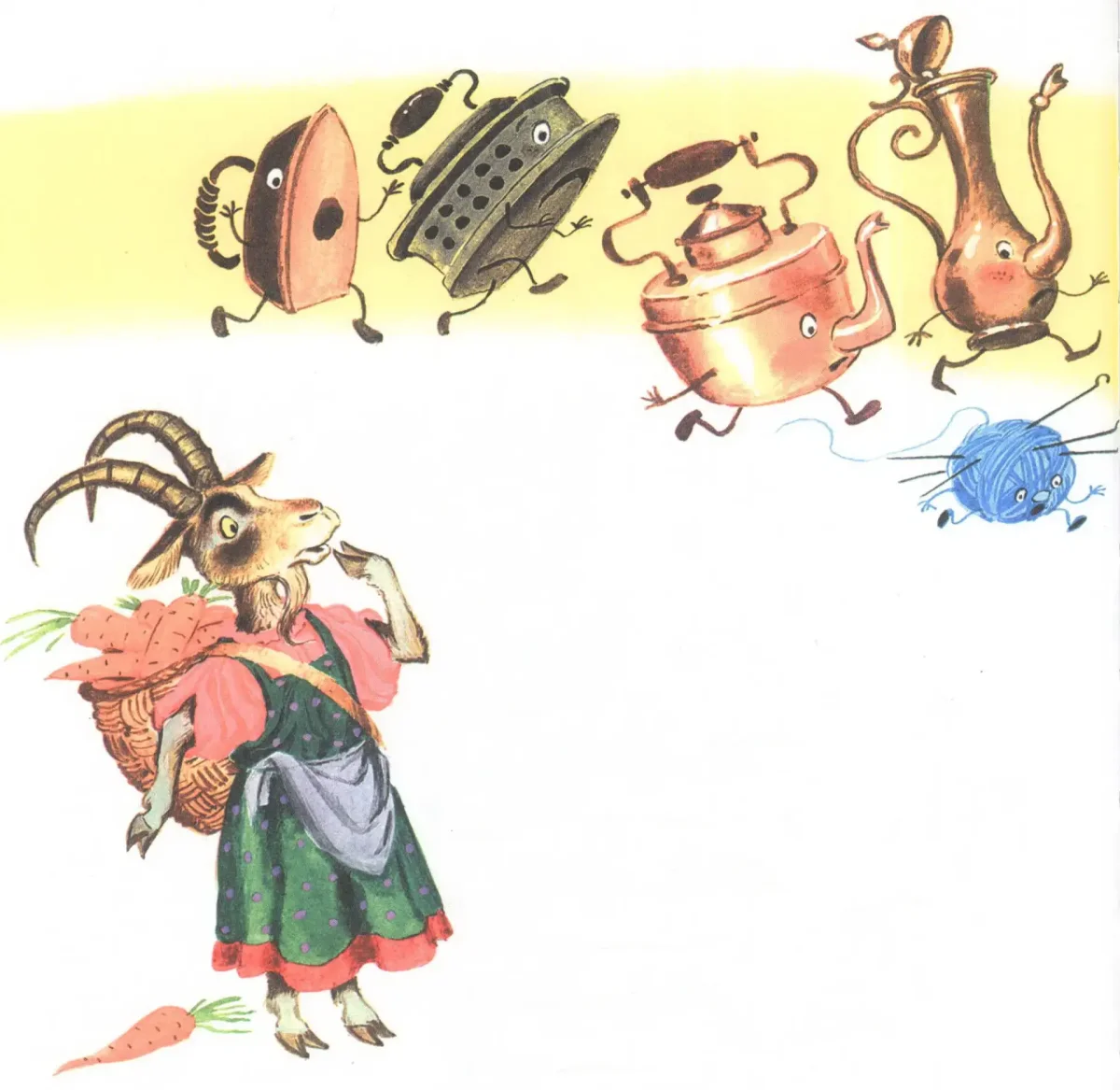 Чуковский Федорино горе раскраска