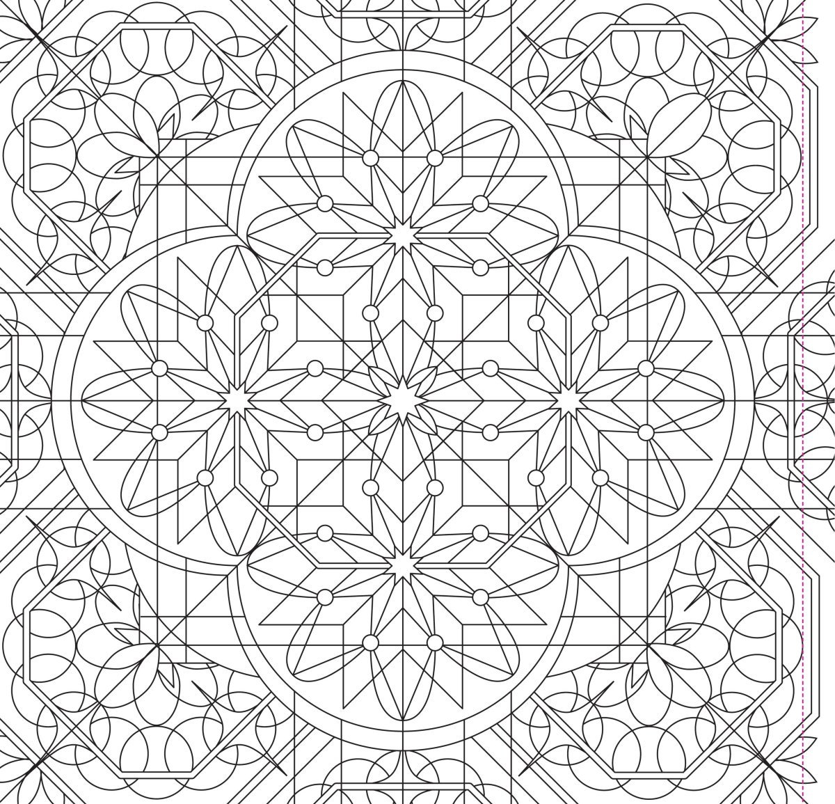 Калейдоскоп раскраска