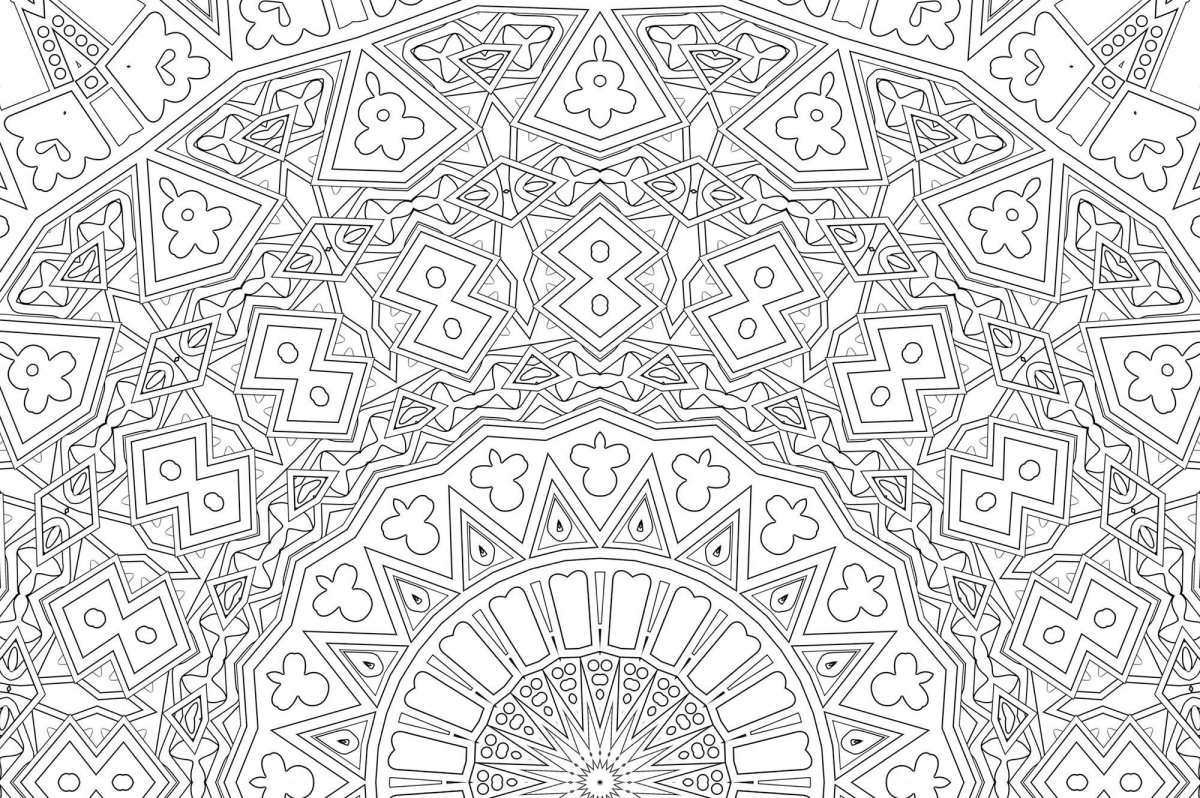 Калейдоскоп раскраска