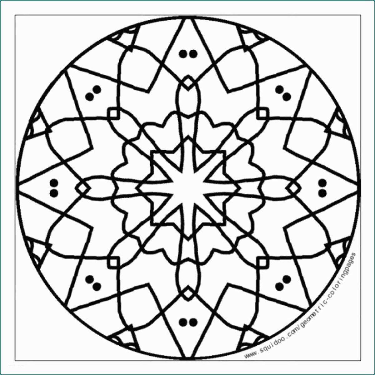 Ажурный квадрат для разукрашивания