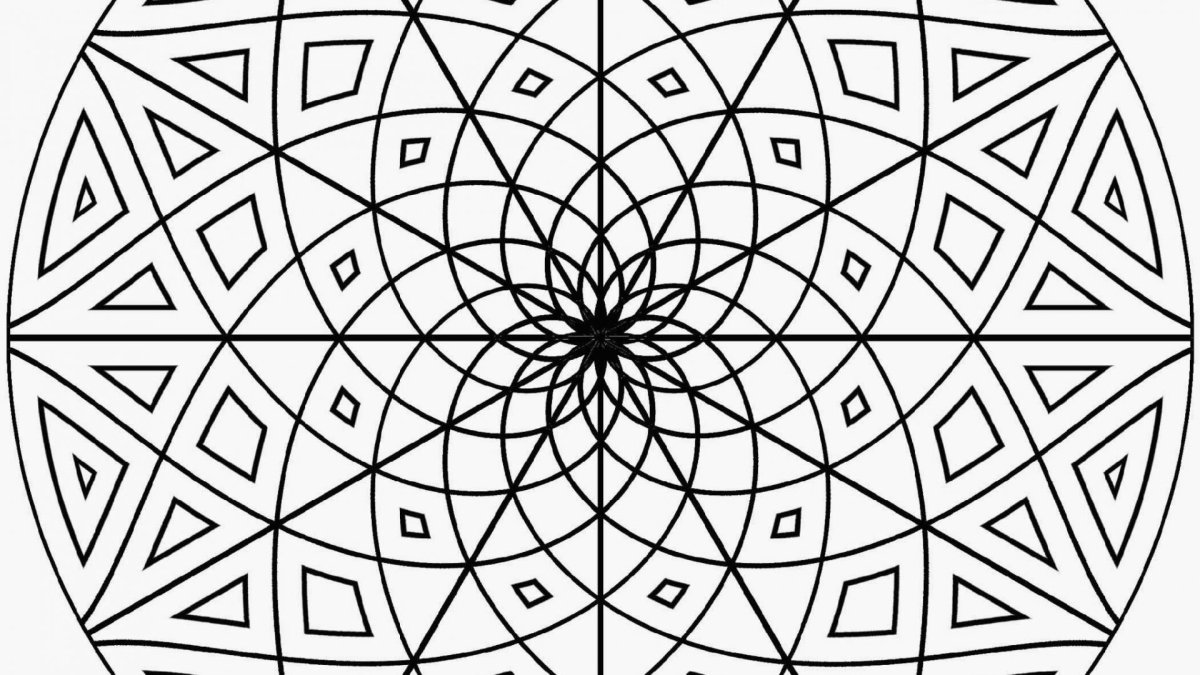 Калейдоскоп раскраска