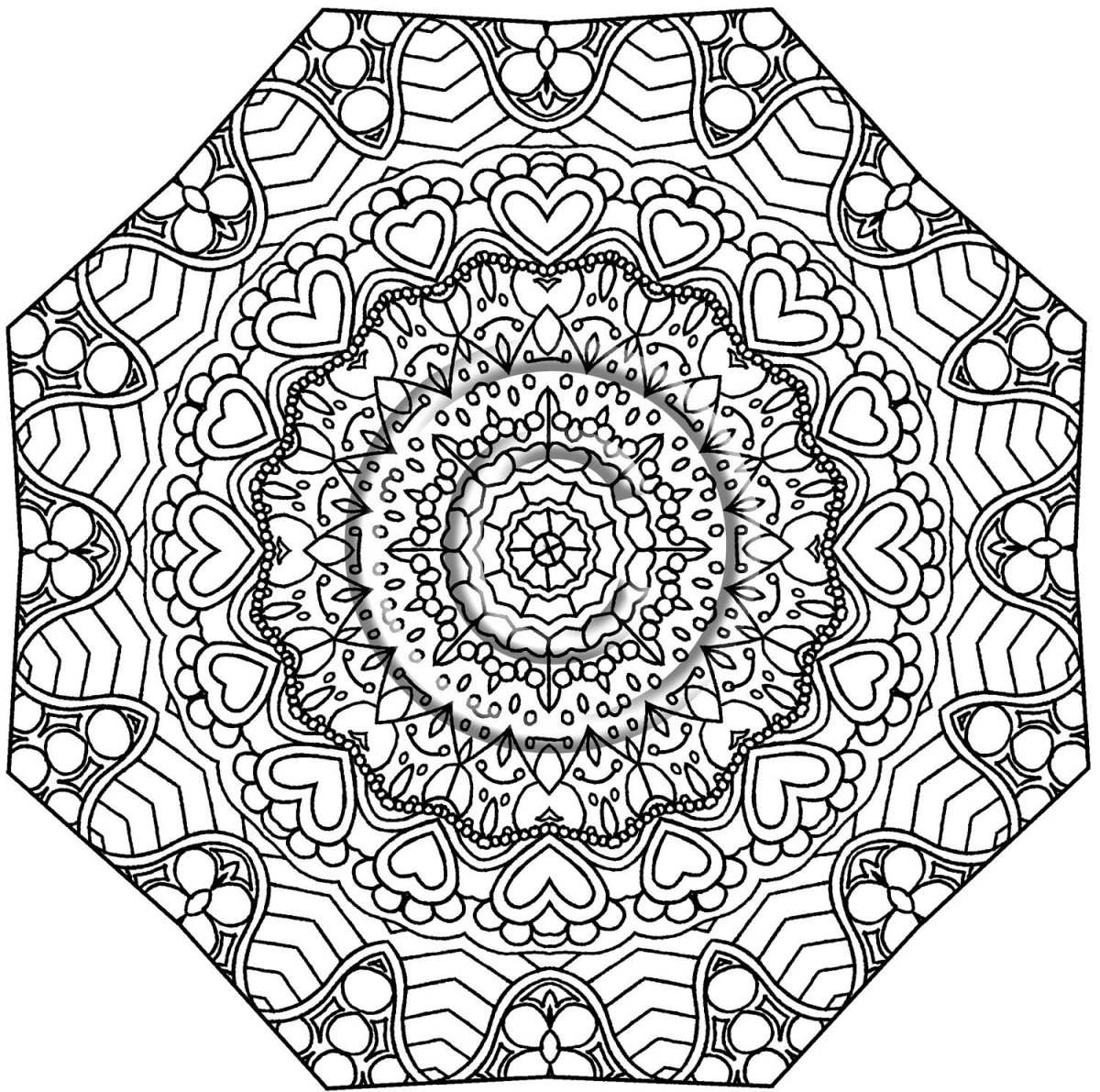 Геометрический орнамент в круге