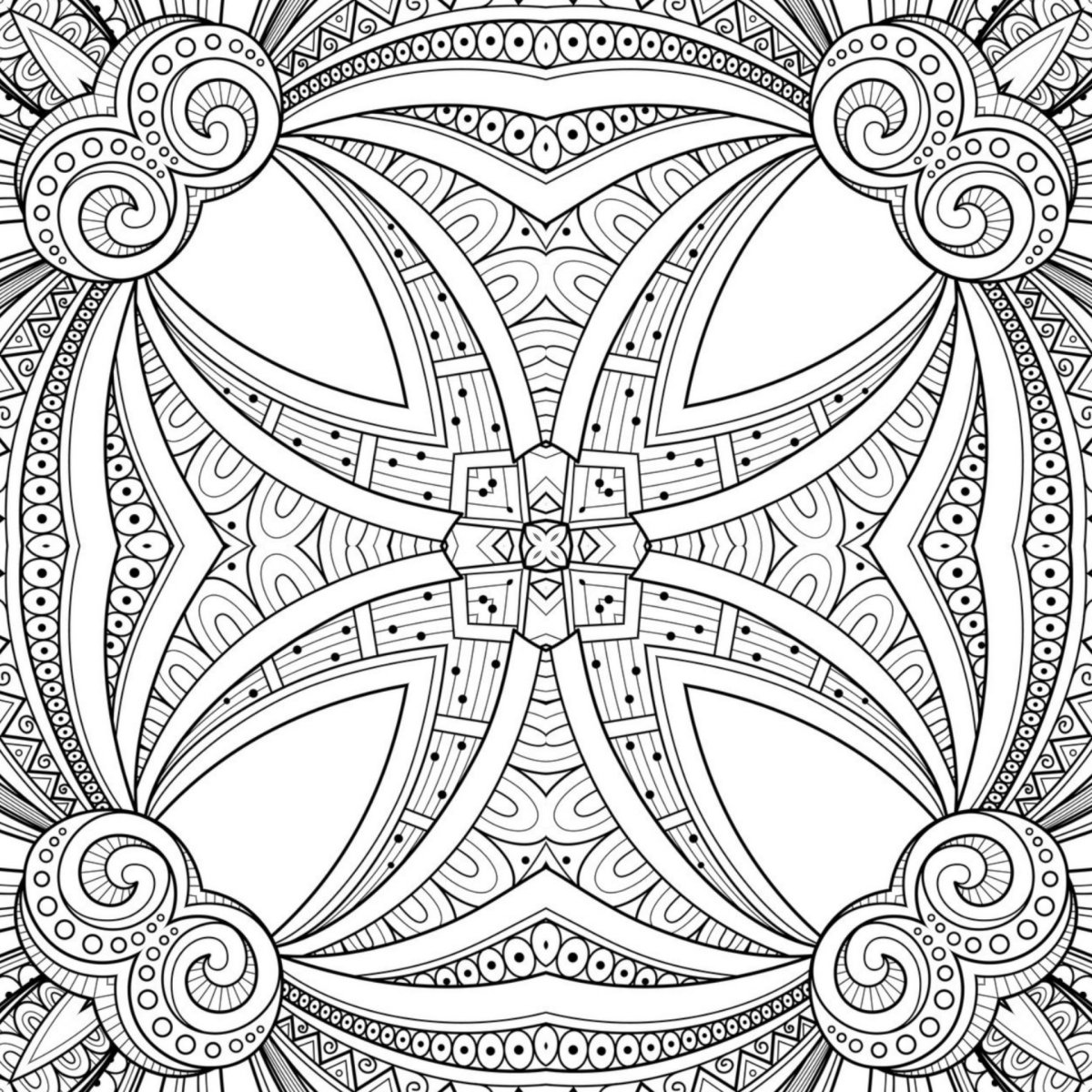 Разукрашки Калейдоскоп