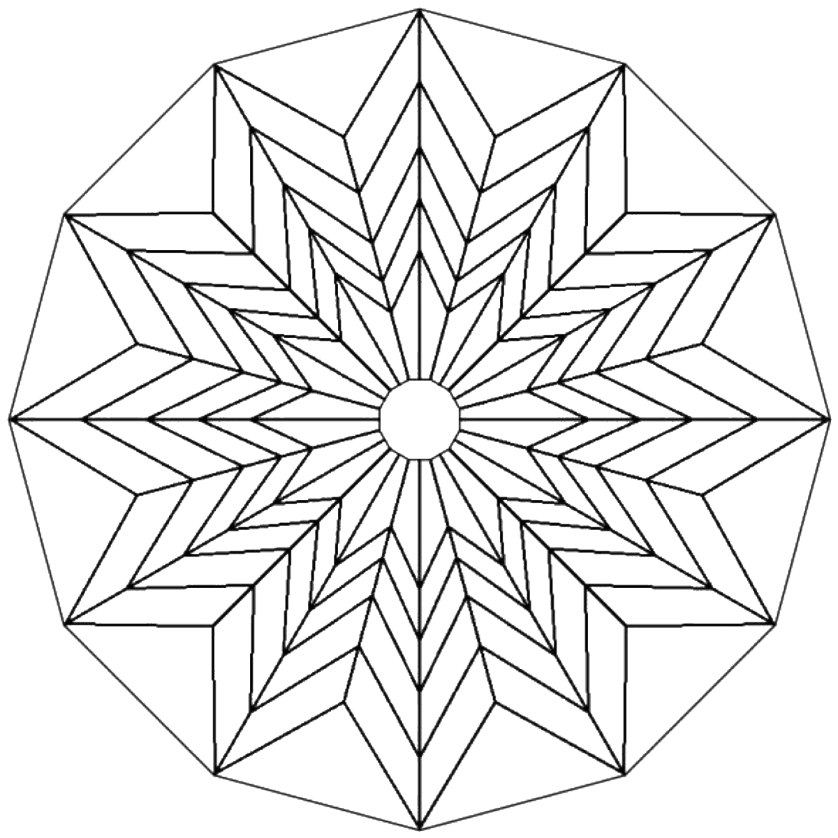 Калейдоскоп раскраска