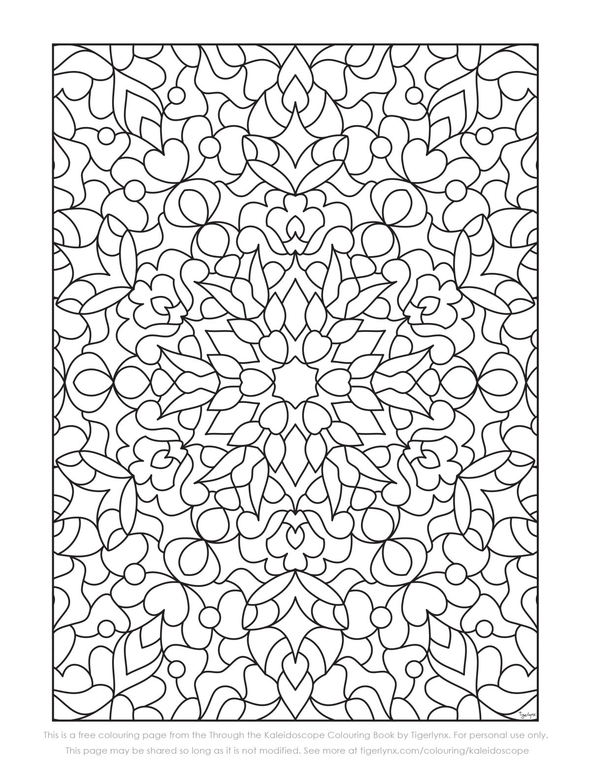 Калейдоскоп раскраска