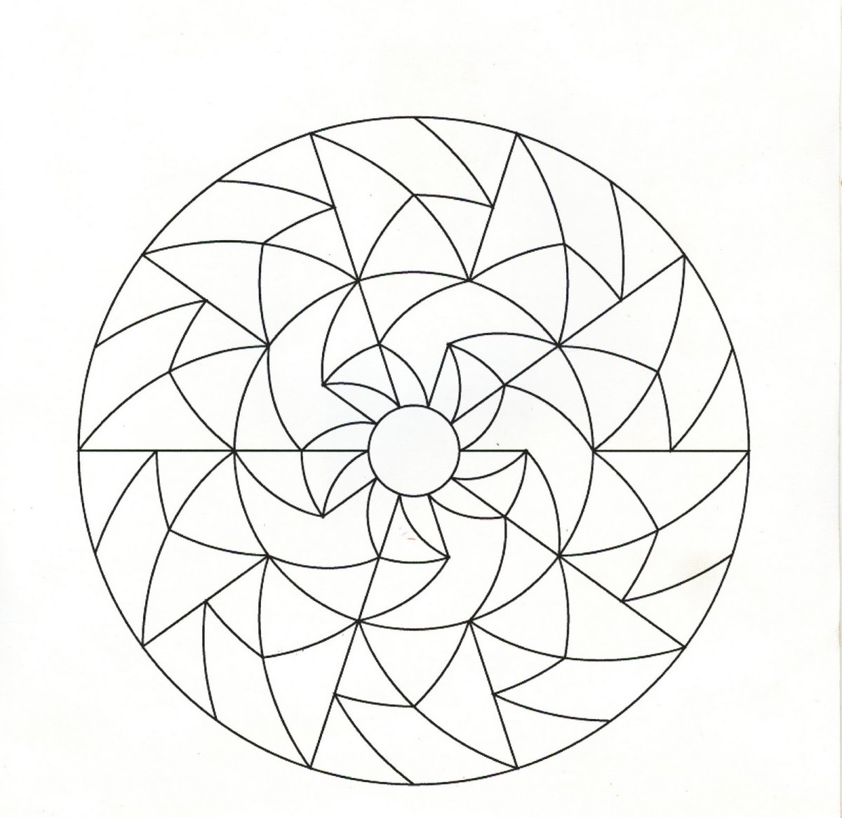 Мандала для раскрашивания для детей