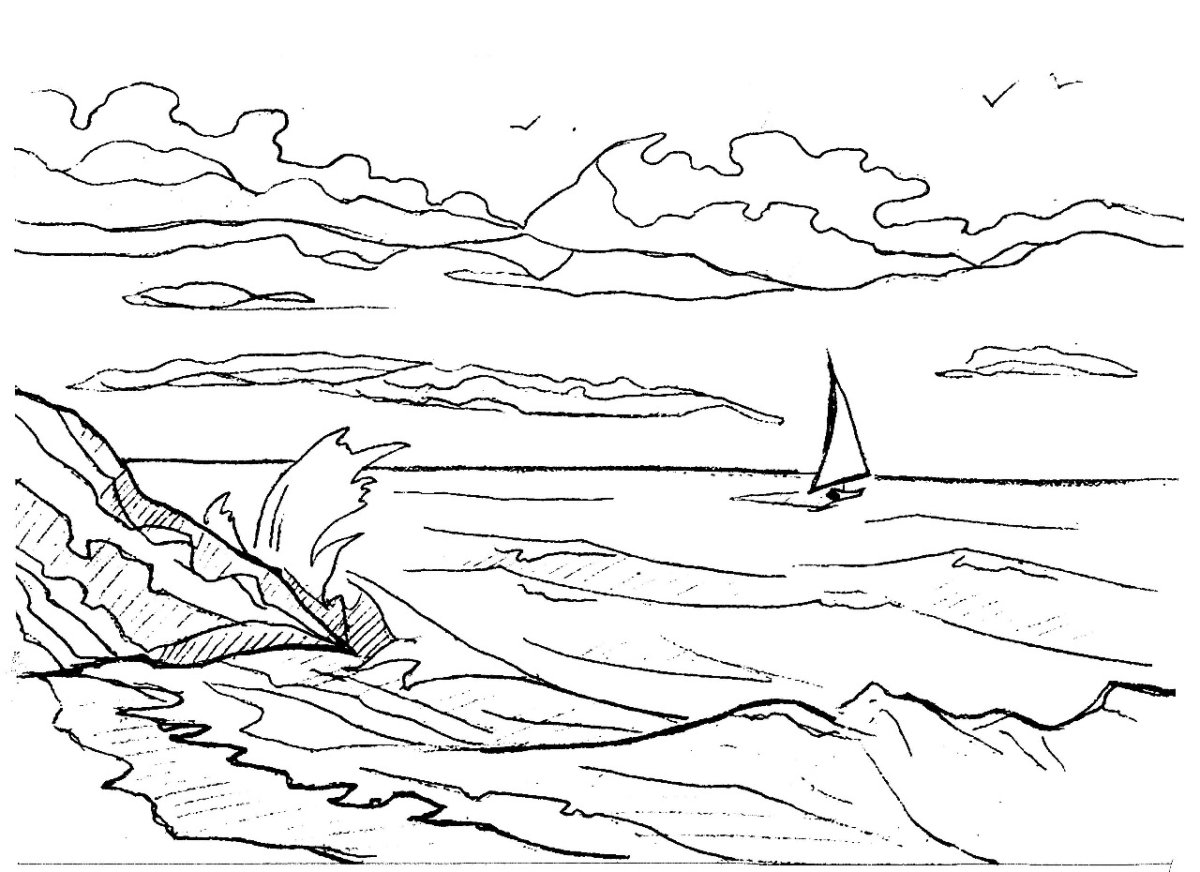 Раскраска две реки