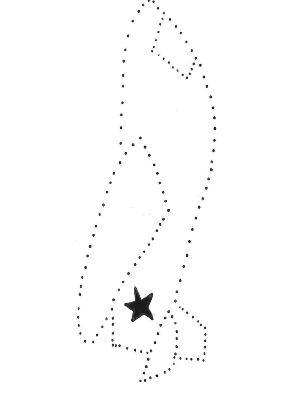 Самолет из точек