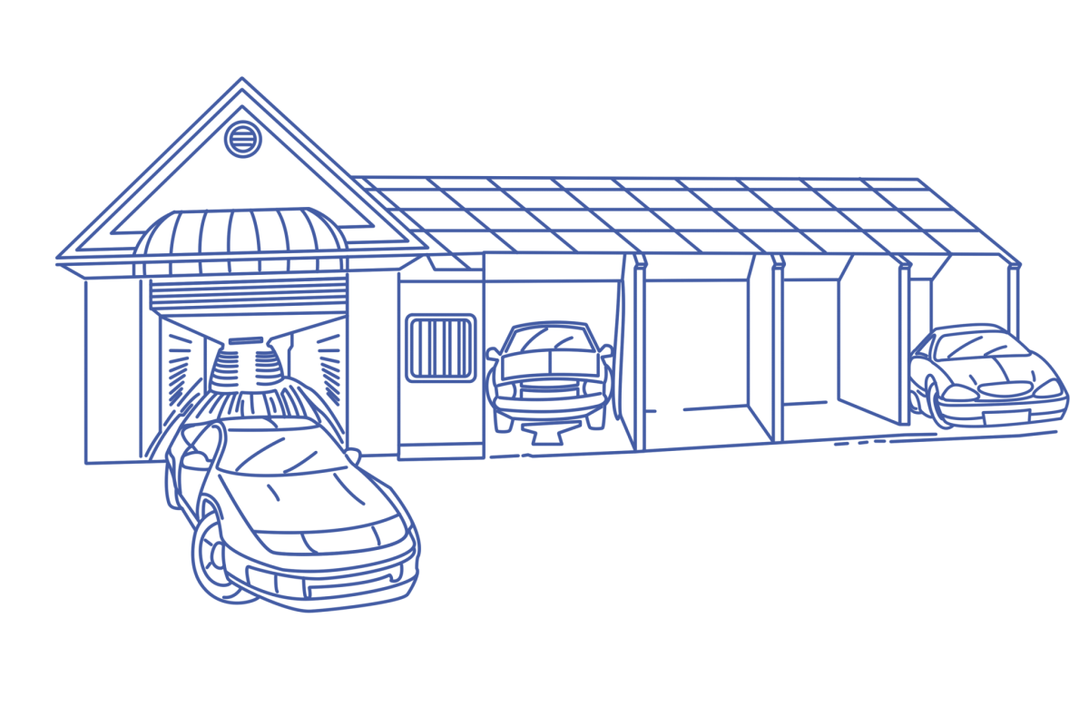 Крытая парковка вектор