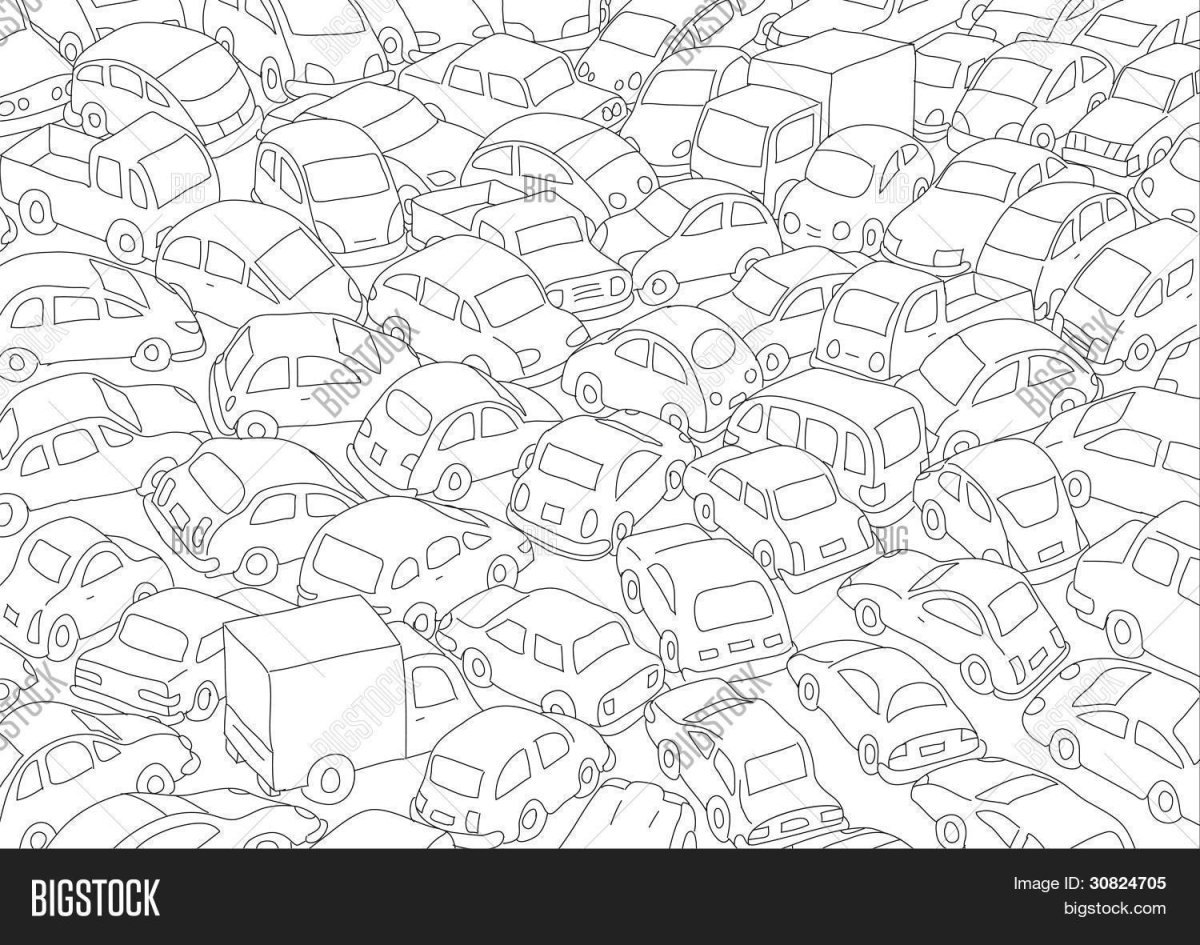 Раскраска Ауди сложная